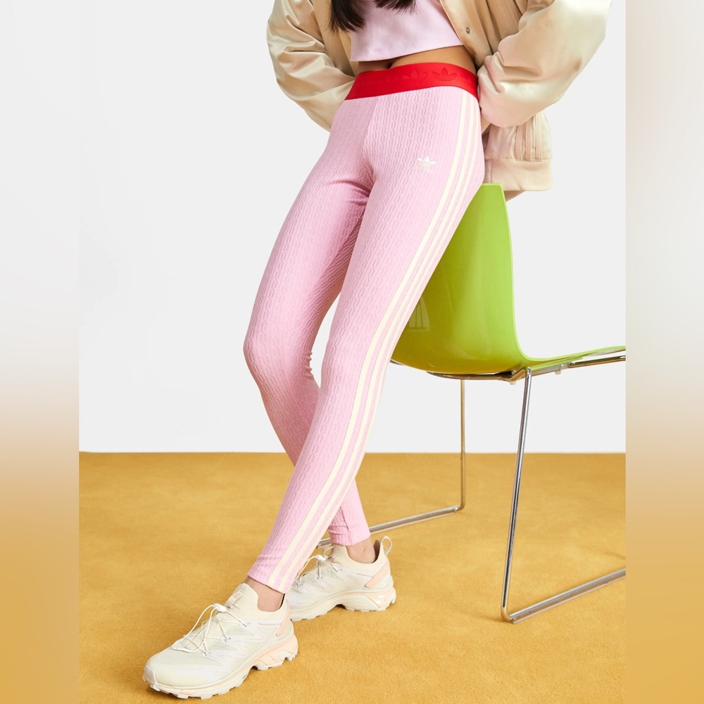 AIDIDAS ORIGINALS ADICOLOR 70S KNIT LEGGINGS IK7848 - Picture 6 of 10